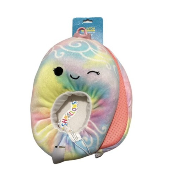 Squishmallow Odessa Ornament Tie Dye Kids Slippers, New - Picture 2 of 3